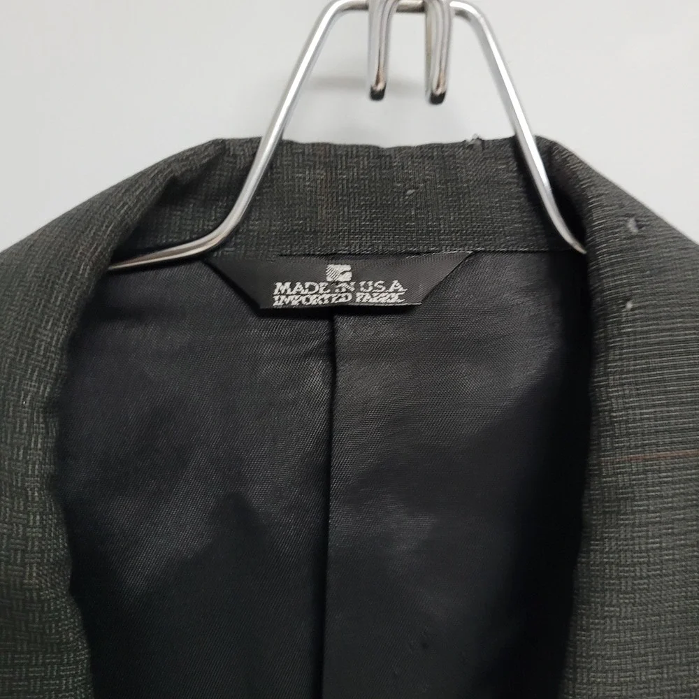 Men's double breasted blazer in black by portfolio  by Perry Ellis